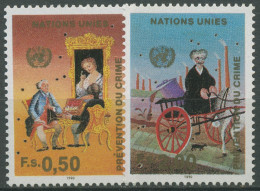 UNO Genf 1990 Verbrechensbekämpfung Gemälde 190/91 Postfrisch - Unused Stamps