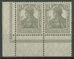 Deutsches Reich 1916/17 Germania Friedensgummi 98 X Ecke 3 Paar Postfrisch - Nuevos