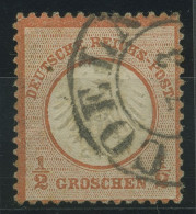 Deutsches Reich 1872 Adler Mit Kl. Brustschild 3 HE-Stempel COELN, Kl. Fehler - Used Stamps