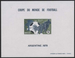 Monaco 1978 Fußball WM Argent. 1315 Sonderdruck Postfrisch Ungezähnt (C91481) - Nuevos