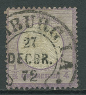 Dt. Reich 1872 Adler Mit Gr. Brustschild 16 Hufeisenstempel HE 17-4 HAMBURG - Used Stamps