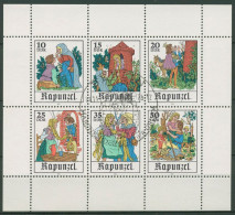 DDR 1978 Märchen Rapunzel Kleinbogen 2382/87 K Sonderstempel Gestempelt (C97002) - Sonstige & Ohne Zuordnung