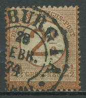 Dt. Reich 1874 Adler Mit Aufdruck 29 Mit Hufeisen-Stempel 17-4 HAMBURG Geprüft - Oblitérés