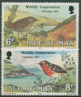 Isle Of Man 1980 Weihnachten Schutz Der Wildtiere Vögel 178/79 Postfrisch - Isle Of Man