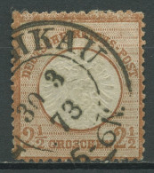 Deutsches Reich 1872 Adler Mit Großem Brustschild 21 A Gestempelt, Kl. Fehler - Gebraucht