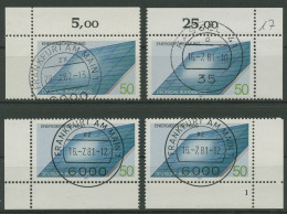 Bund 1981 Energieforschung Solar 1101 Alle 4 Ecken Gestempelt (E1080) - Used Stamps