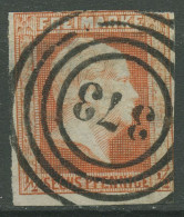 Preußen 1850 Friedrich Wilhelm IV., 1 Nr.-Stpl. 373 ELBERFELD, Berührt - Afgestempeld