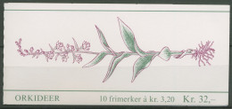 Norwegen 1990 Pflanzen Orchideen Markenheftchen MH 15 Postfrisch (C60783) - Markenheftchen
