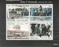 2008 Togo USA President JFK Kennedy  Complete Set Of 2 Sheets MNH - Togo (1960-...)