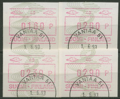 Finnland ATM 1993 Automat 40 Breite Ziffern ATM 14.2 S2 Gestempelt - Machine Labels [ATM]