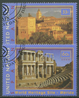 UNO New York 2000 UNESCO Spanien Bauwerke 846/47 Gestempelt - Usati