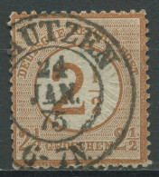 Deutsches Reich 1874 Adler Mit Aufdruck 29 Mit SA-K2-Stempel BAUTZEN - Gebraucht