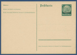 Dt. Besetzung Luxemburg 1940 Hindenburg Postkarte P 2 Ungebraucht (X40647) - Bezetting 1938-45