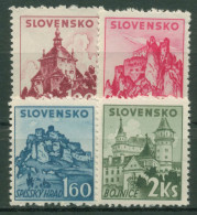 Slowakei 1941 Schlösser Und Burgen 81/84 Postfrisch - Neufs