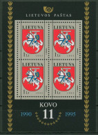 Litauen 1995 Wappen Litauischer Reiter Block 5 Postfrisch (C90149) - Litouwen