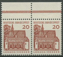 Bund 1964/65 Bauwerke Klein, Aus MHB Oberrand 456 Waag. Paar OR Postfrisch - Nuevos