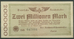 Deutsche Reichsbahn Berlin 2 Mio Mark 1923, Serie B, Leicht Gebraucht (K891) - Sonstige & Ohne Zuordnung