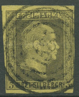 Preußen 1850 Friedrich Wilhelm IV., 4 A Nr.-Stpl. 1585 WARTENBERG - Usati