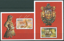 Guyana 1998 Segelschiffe Block 564/65 Postfrisch (C63269) - Guyana (1966-...)