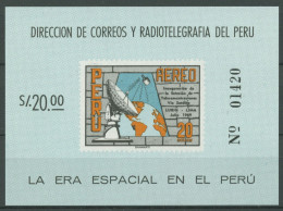 Peru 1969 Erdfunkstelle Lima Setellit Block 6 Postfrisch (C63244) - Pérou