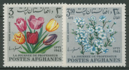 Afghanistan 1964 Tag Des Lehrers Blumen 866/67 Postfrisch - Afganistán