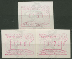 Finnland ATM 1990 SANTA CLAUS LAND ARCTIC CIRCLE, Satz ATM 9 S1 Postfrisch - Machine Labels [ATM]