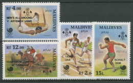 Malediven 1989 Olympia Sommerspiele Seoul Medaillengewinner 1325/28 Postfrisch - Malediven (1965-...)