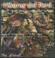 Peru 2004 Giftschlangen 1907/12 ZD Postfrisch (C11842) - Perù