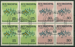 Bund 1972 Europa CEPT Sternenband 716/17 4er-Block Mit TOP-ESST - Gebraucht