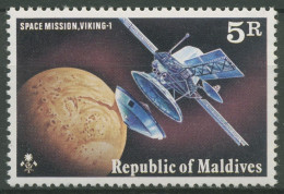 Malediven 1976 Raumfahrt Marssonde Viking 678 A Postfrisch - Maldiven (1965-...)