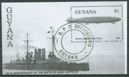 Guyana 1989 Luftschiffe Block 38 Gestempelt (C63259) - Guyane (1966-...)