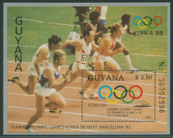 Guyana 1987 Olympiade Seoul Block 21 B Postfrisch (C93807) - Guyane (1966-...)