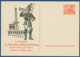 Berlin 1954 Dt. Philatelistentag, Privatpostkarte PP 5/3a Ungebraucht (X41016) - Private Postcards - Mint