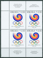 Venezuela 1988 Olympia Sommerspiele Seoul 2551 4er-Block Postfrisch (C63253) - Venezuela