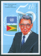 Guyana 1995 Vereinte Nationen UNO B.Ghali Block 471 II Postfrisch (C63266) - Guyana (1966-...)