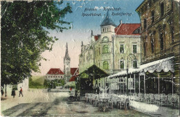 ROMANIA 1918 BRASOV VIEW, BUILDINGS, ARCHITECTURE, TERRACE, PEOPLE - Roumanie