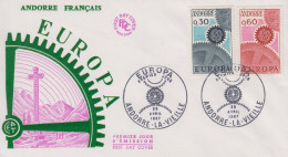 Enveloppe  FDC  1er  Jour   ANDORRE   ANDORRA      EUROPA    1967 - 1967