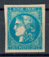 BORDEAUX N°45 20c Bleu NEUF** (REPRODUCTION) - 1870 Ausgabe Bordeaux