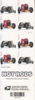 2014 United States Hot Rods Racing Cars Complete Booklet Of 20 MNH @ BELOW FACE VALUE - Ongebruikt