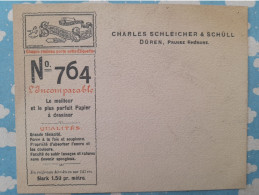 PUBLICITE PAPIER A DESSINER CHARLES SCHLEICHER & SCHULL DUREN PRUSSE RHENANE EN FRANCAIS - Advertising