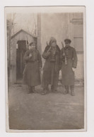 Bulgarian Military Soldiers On Guard, Fully Armed, Rifle With Bayonet, Ammo Pouch, 1930s Orig Photo 8.8x13.8cm. (1145) - Guerra, Militares