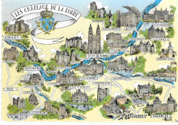 Carte Des Châteaux De La Loire - Other & Unclassified