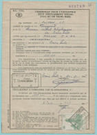 Spoorwegafst. + Telegraafafst. TROIS-PONTS 24/07/1965 Op Certificat Abonnement Social - Documenten & Fragmenten