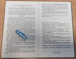 DP - Clemence Braeckeveldt - Van De Walle - Aalter 1873 - 1956 - Obituary Notices