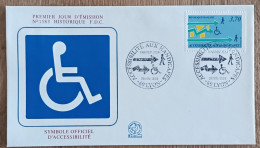 FDC 1988 - YT N°2536 - ACCESSIBILITE AUX HANDICAPES - LYON - 1980-1989