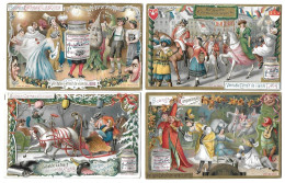 S 425, Liebig 6 Cards, Scènes Carnavalesques (sticky Marks On Backsides) (ref B8 R2) - Liebig