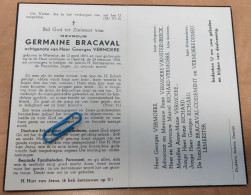 DP - Germeine Bracaval - Vermoere - Watrelos 1890 - Deerlijk 1956 - Todesanzeige