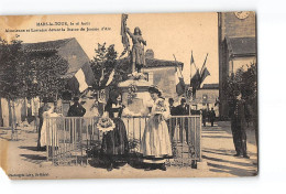 MARS LA TOUR - Alsacienne Et Lorraine Devant La Statue De Jeanne D'Arc - état - Sonstige & Ohne Zuordnung