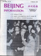 Beijing Information N°49 5 Décembre 1983 - Déploiement Des Nouveaux Missiles Américains En Europe De L'Ouest - Demande D - Andere Tijdschriften