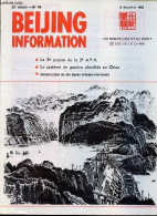 Beijing Information N°49 6 Décembre 1982 - Le Nouveau Cabinet Du Japon - L'obstacle Principal à La Paix Du Moyen Orient - Andere Tijdschriften